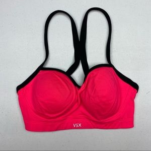 VS VSX PNK/BLK Sports Bra, 32B. *P10